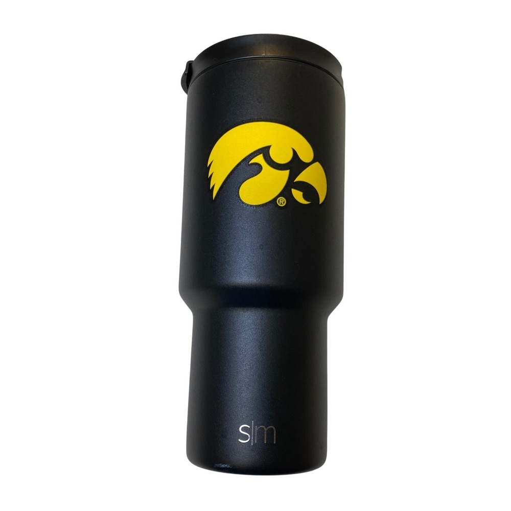 Iowa Hawkeyes Simple Modern Trek Tumbler 30 oz Insulated‎ Travel Mug Black